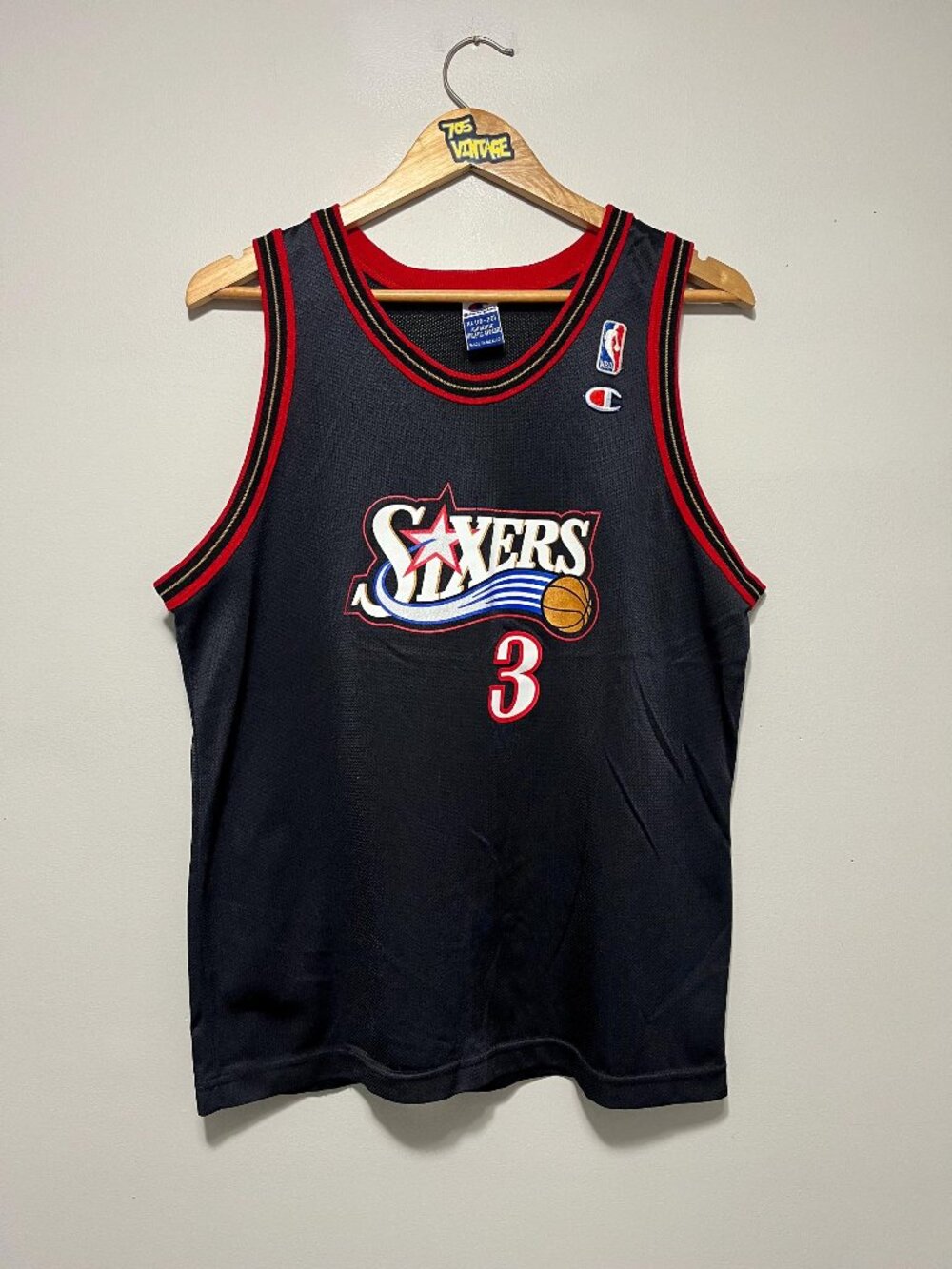 Vintage Allen Iverson Philadelphia Sixers NBA Champion Jersey